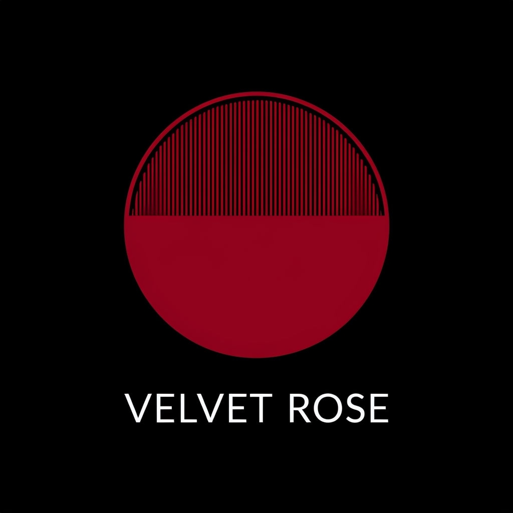 Minimalist Velvet Rose Logo Design for Luxury Accessories Brand