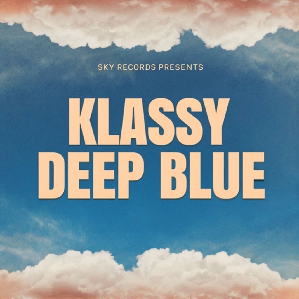 Serene Deep Blue Sky Album Cover Design for Klassy Music Spotify Album Cover