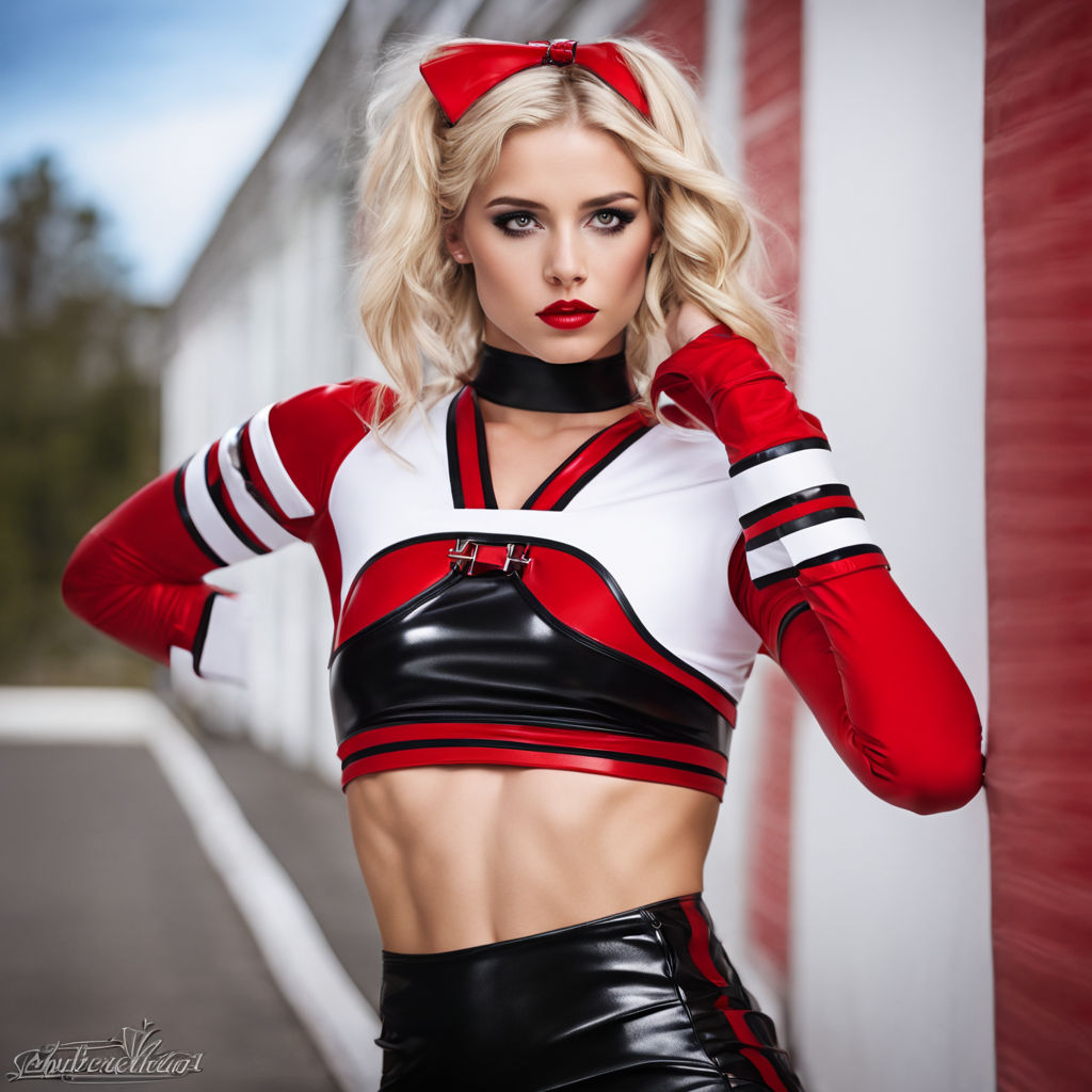 model as curvy Cheerleader