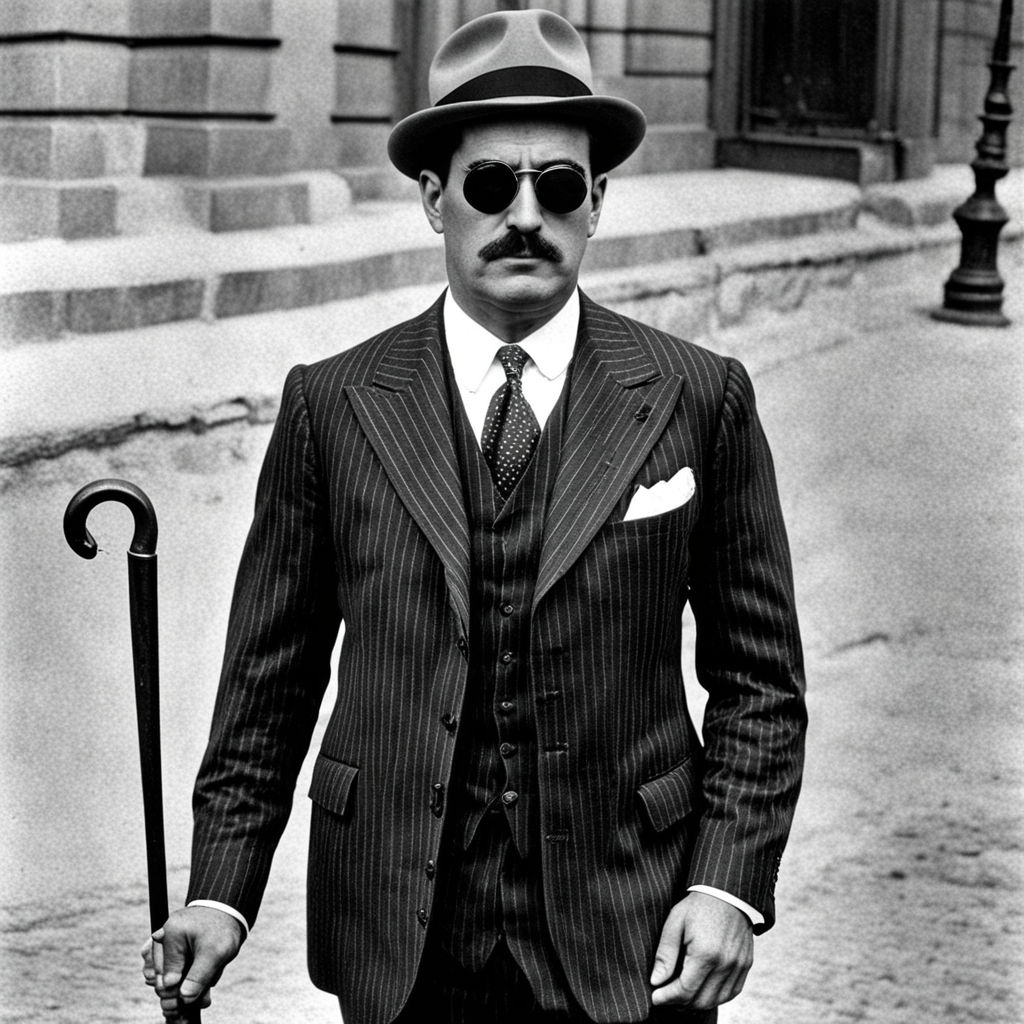 35 year old Portuguese businessman in the 1920s with a one e... by Jay ...