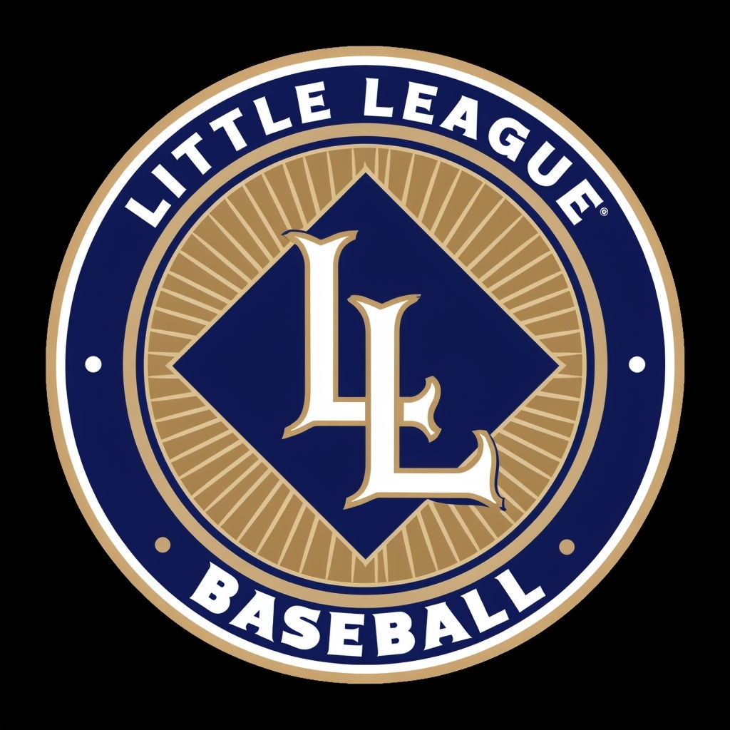 Elegant Vintage Little League Baseball Logo Design