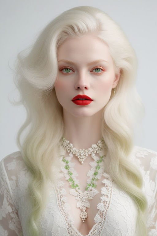 Extremely realistic image of an albino woman by Rick Herman - Playground