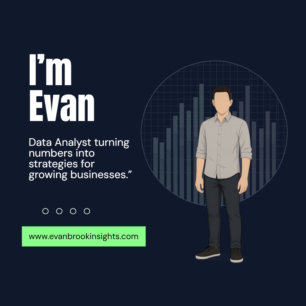 Modern Minimalist Data Analyst Illustration for Social Media Post