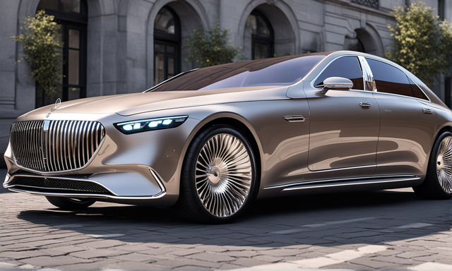 Create a fully realistic image of the new 2024 Mercedes Mayb... by ...