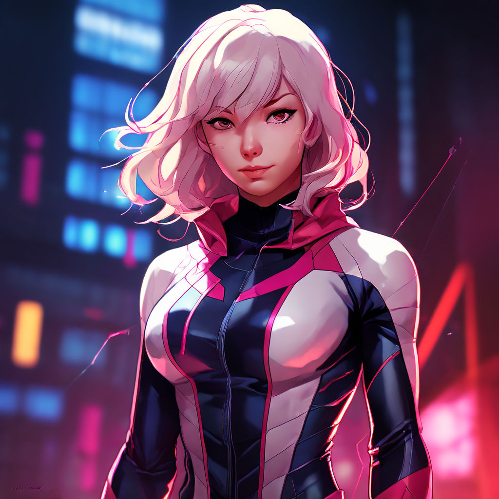 spider-gwen super detailed full body