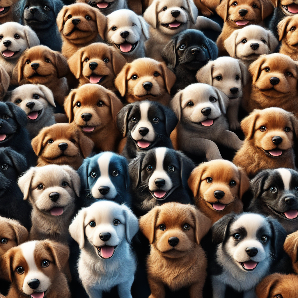 Thousand of dogs and puppies by Onur Tüzer - Playground