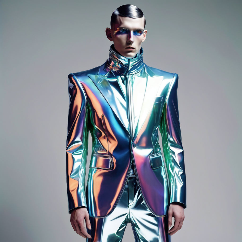 A male model is captured in a futuristic by Aarush Jhala - Playground