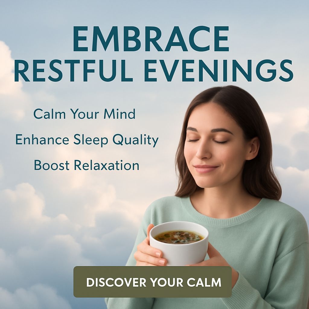 Embrace Restful Evenings Herbal Tea Relaxation Ad