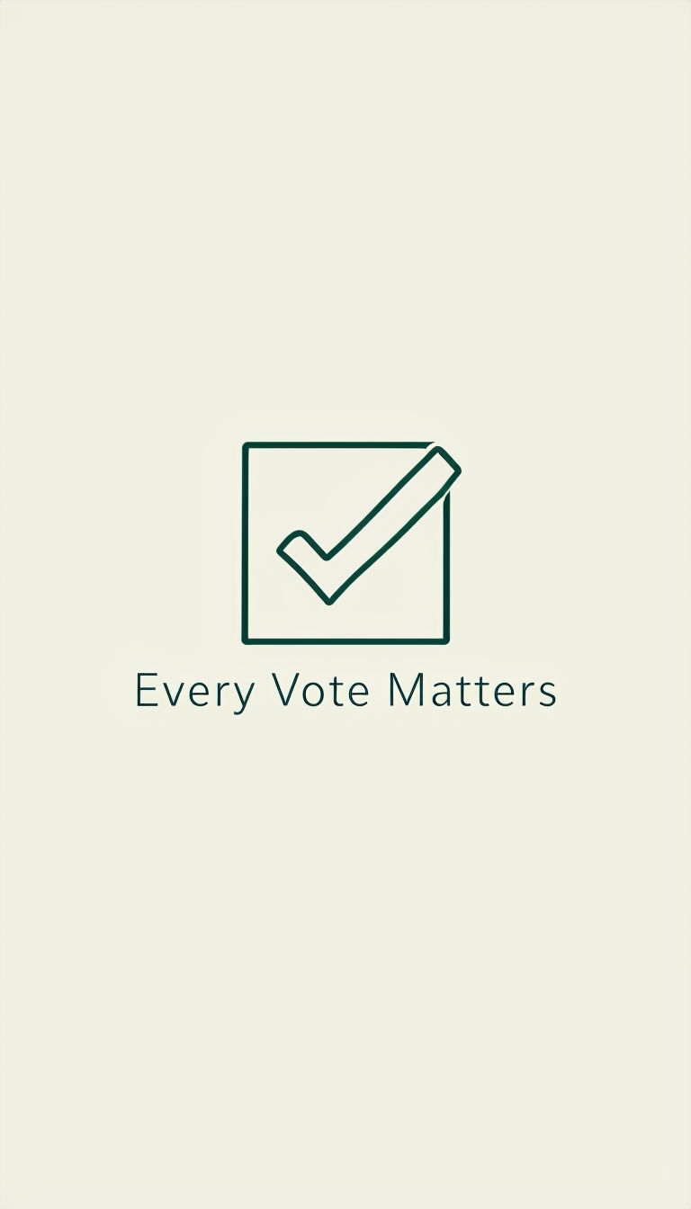 Every Vote Matters Minimalist Instagram Story Design