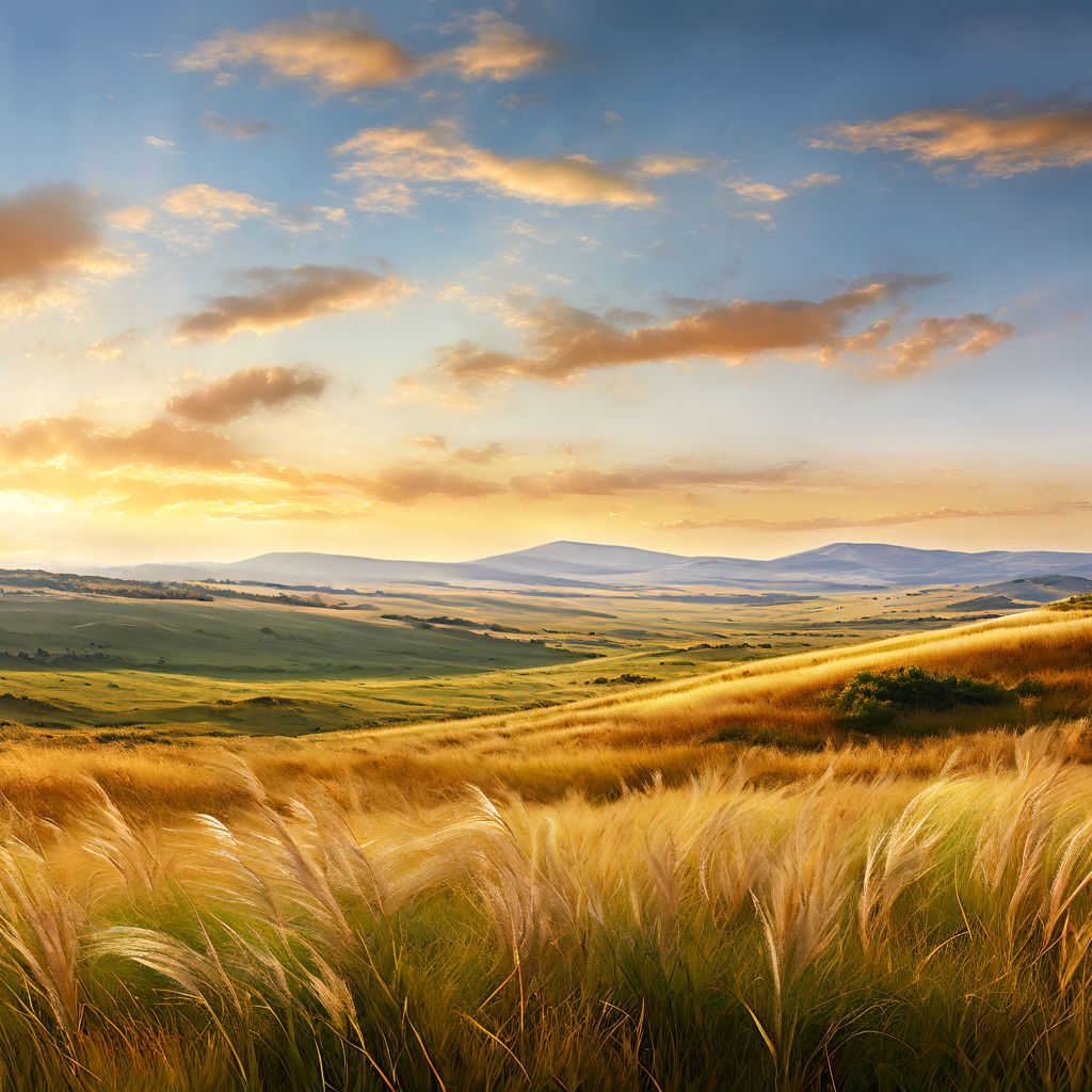 European grasslands captured in a high-definition digital pa... by 김철중 ...