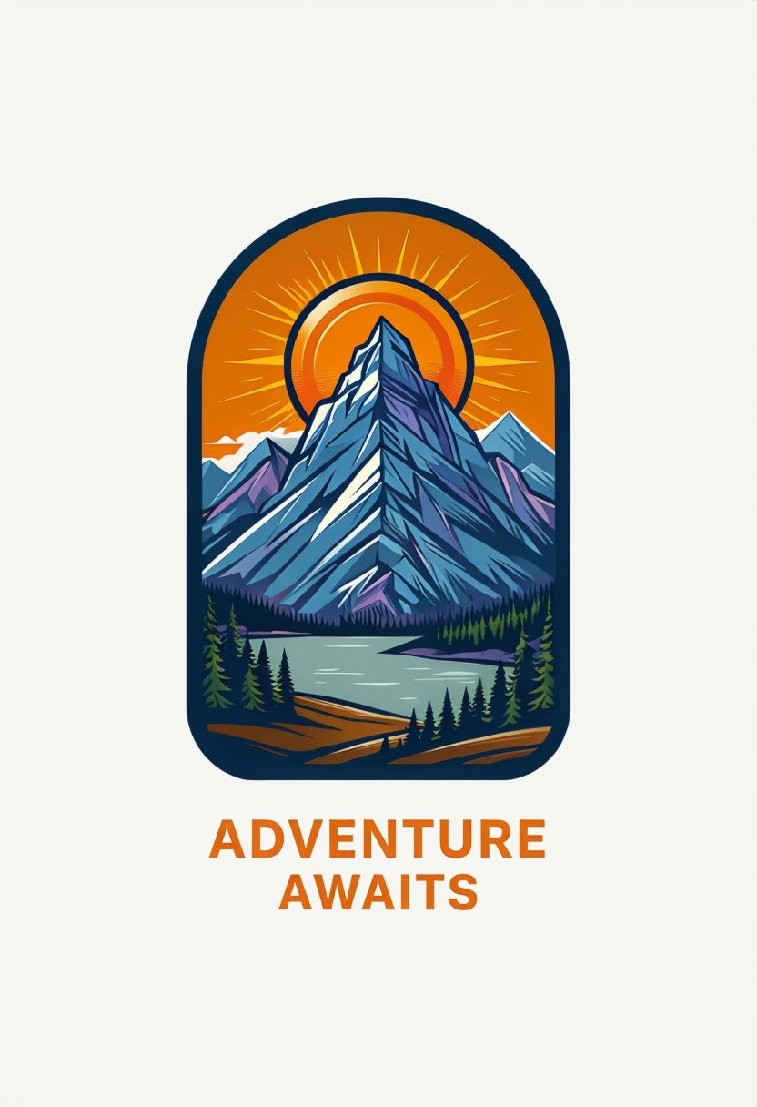 Majestic Adventure Awaits Alpine Landscape T-Shirt