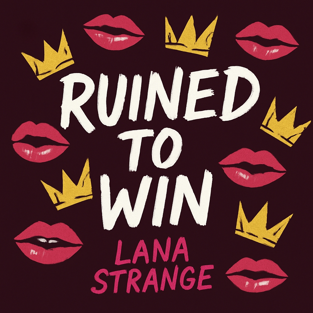 Bold RUINED TO WIN Typography with Glossy Lips Album Cover