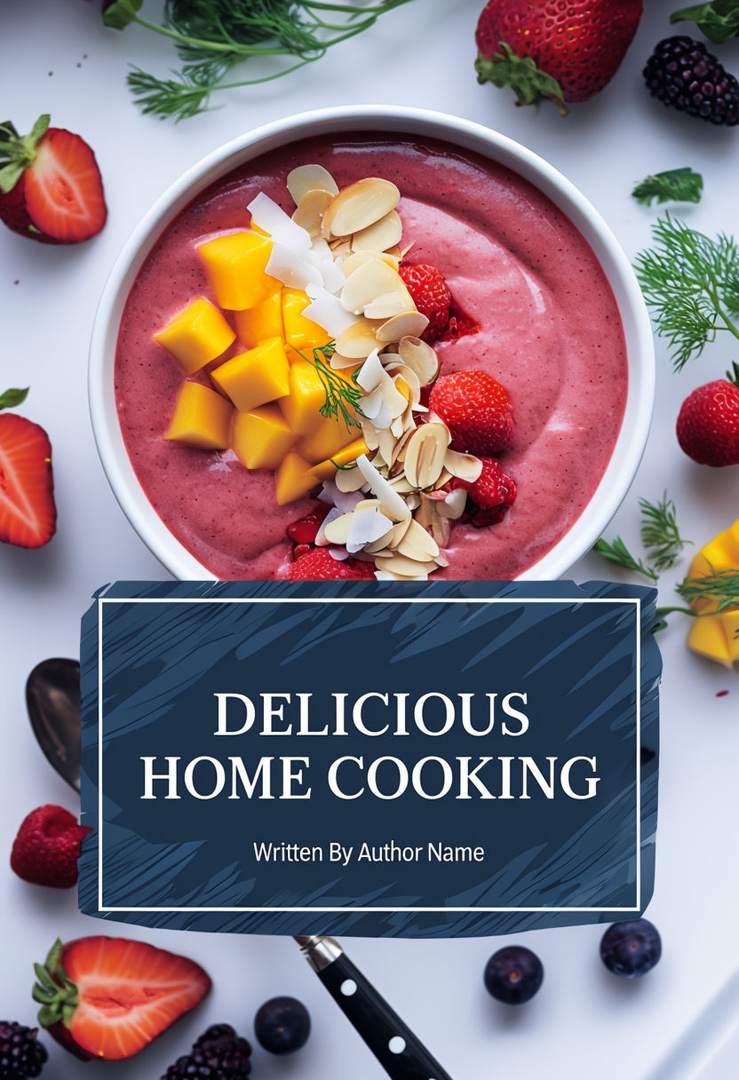 Vibrant Delicious Home Cooking Smoothie Bowl EBook Cover
