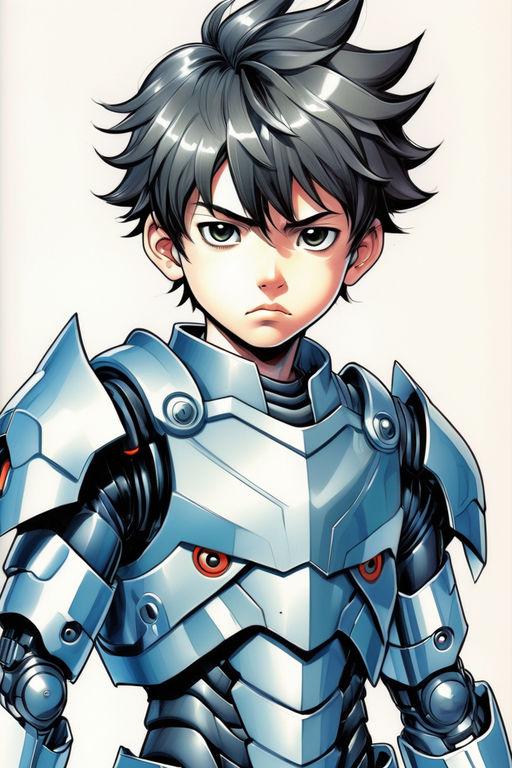 **a boy warrior with tech Armour by Nik ItiN - Playground