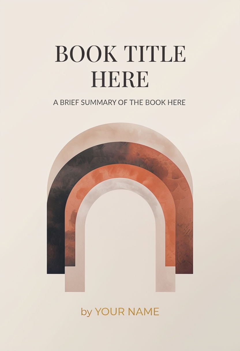 Modern Minimalist Earth Tones eBook Cover Design