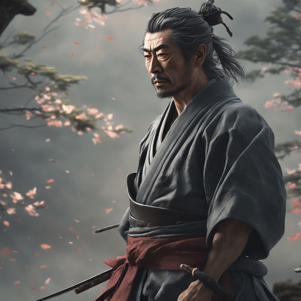 Miyamoto Musashi stoicism 4k realistic by santino catania - Playground