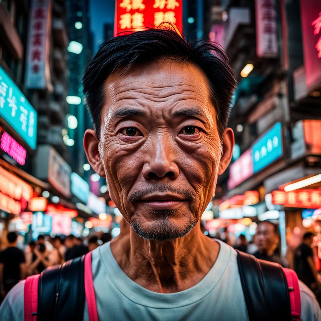 An urban street portrait of a local Hong Kong man by Thenjiwe Mhlongo ...