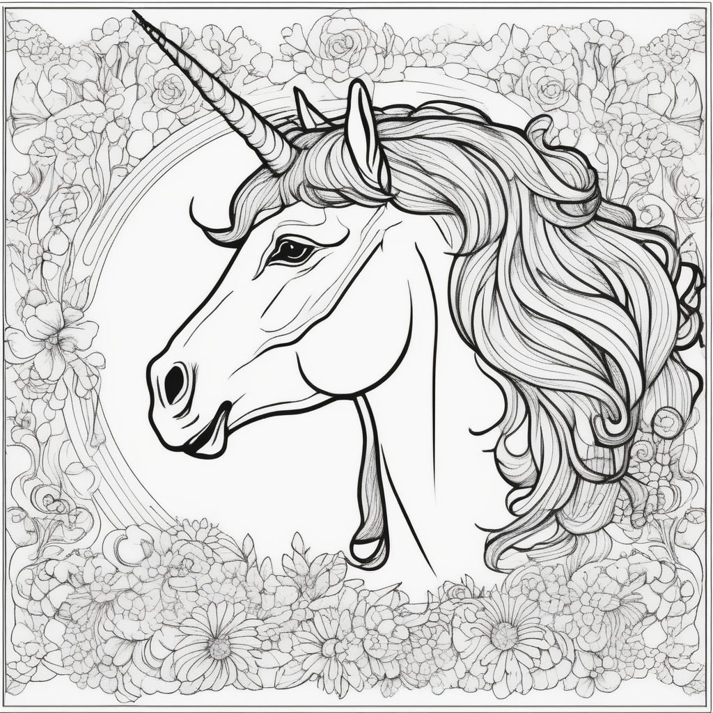 Unicorn coloring page by melissa boisvert - Playground