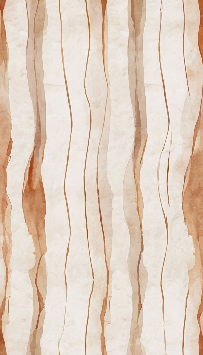 Hand-Drawn Vertical Stripes in Warm Neutrals Phone Case Cover