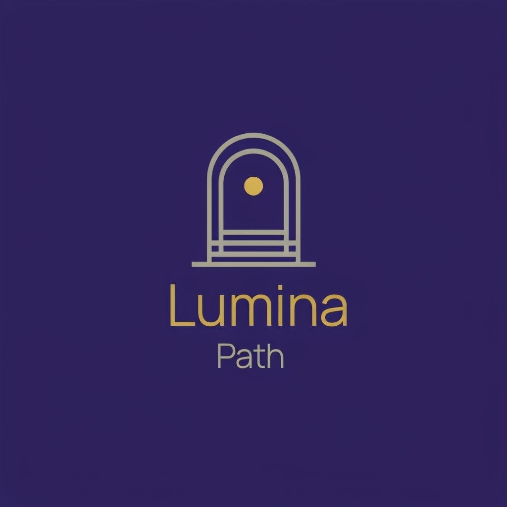 Minimalist Japandi Logo Design for Lumina Path Coaching Service Logo