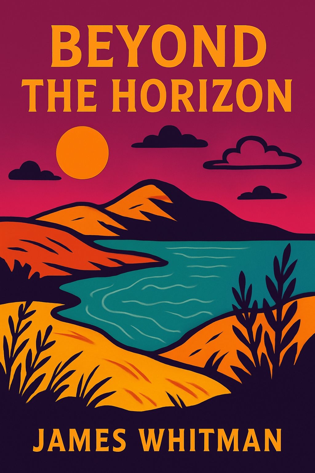 Beyond the Horizon Vibrant Landscape Illustration EBook Cover