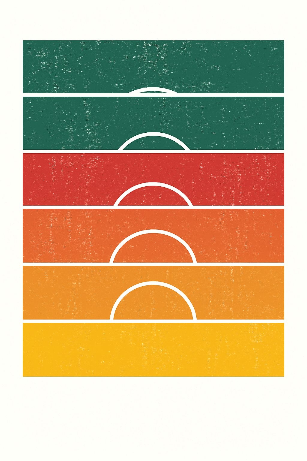 Minimalist Sports Fields Graphic Design with Distressed Texture Poster