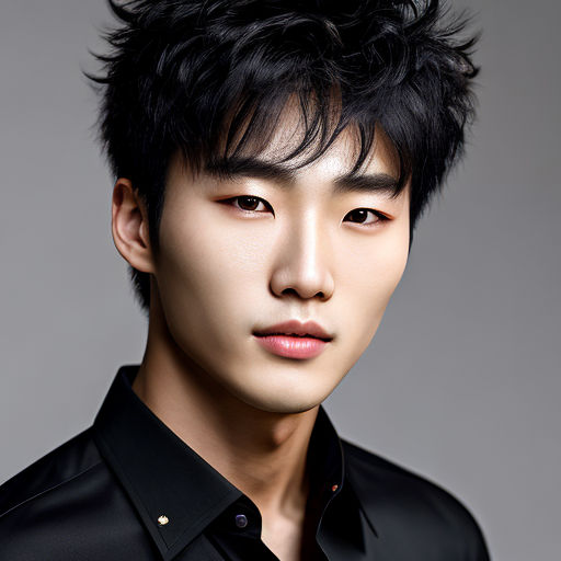 Handsome 20 Year Old Korean Male In Black Shirt By Ahra Cho Playground