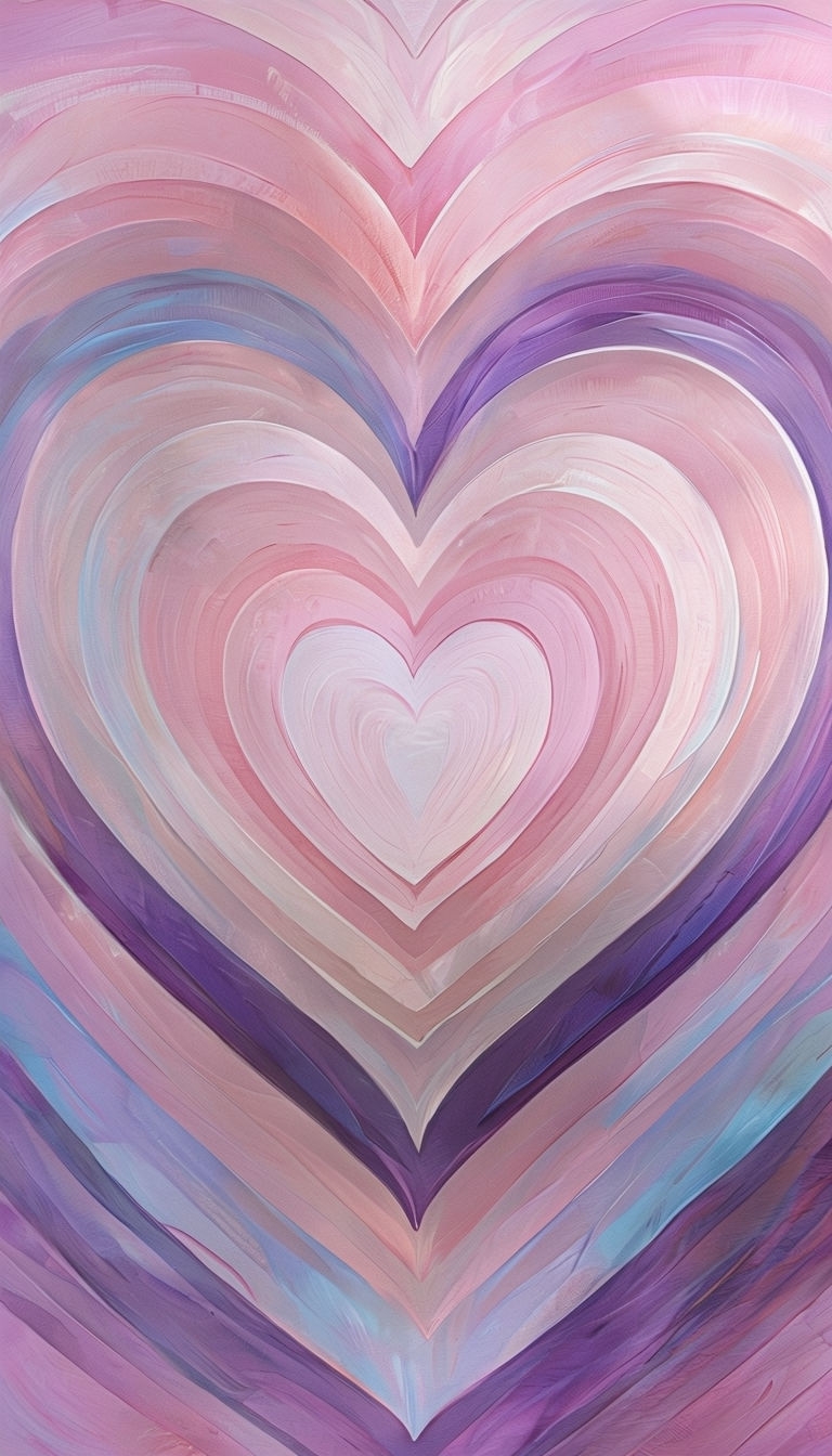 Mesmerizing Concentric Heart Patterns Abstract Phone Case Cover
