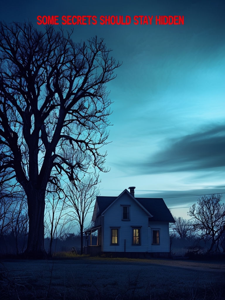 Mysterious Rural House at Dusk with Secrets Poster