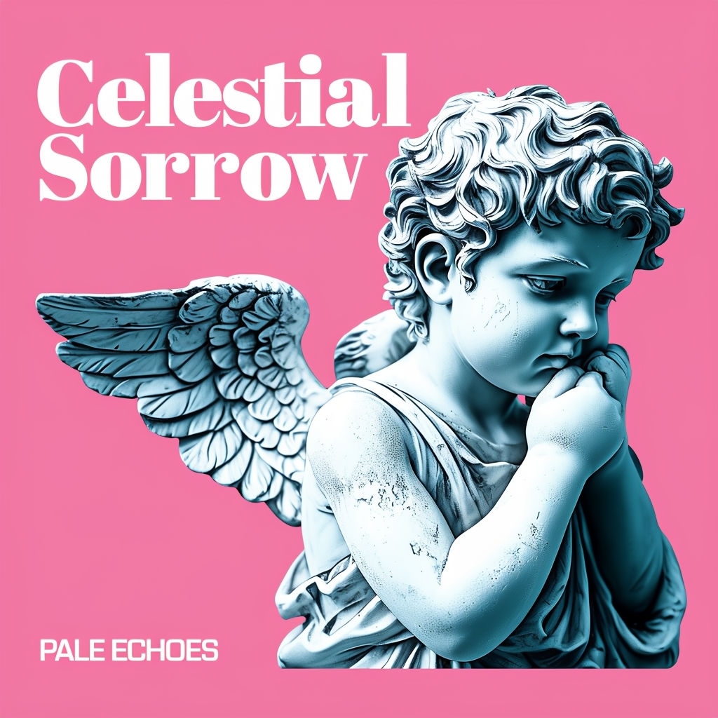 Monochromatic Cherub Angel with Celestial Sorrow Album Cover