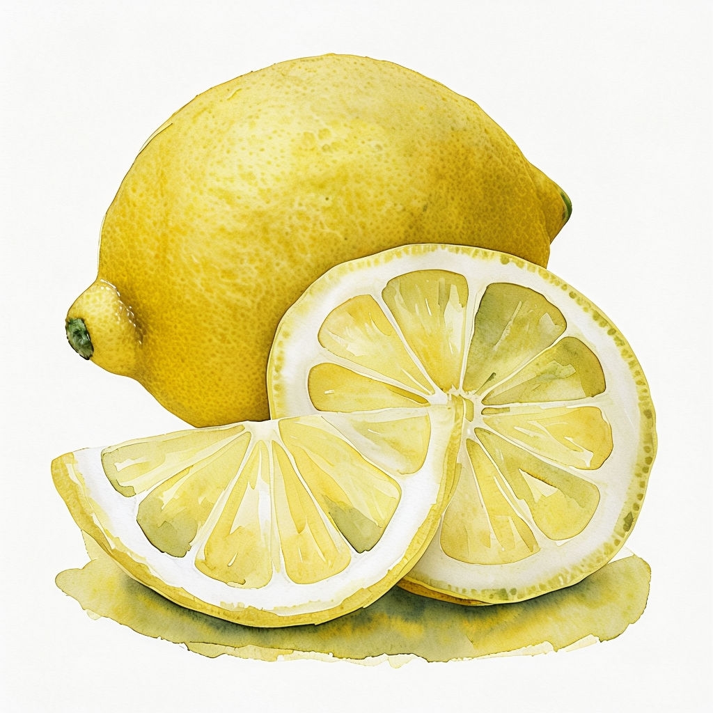 Vibrant Watercolor Lemon Arrangement Illustration Mug