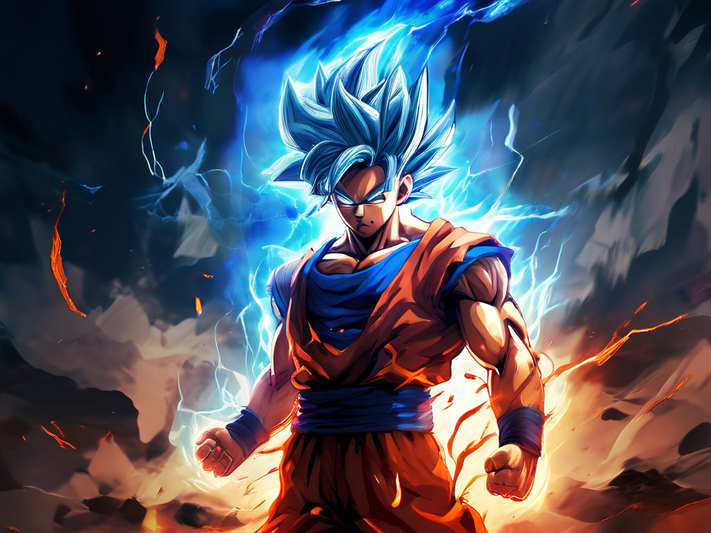 Goku ultra instinct full body wallpaper