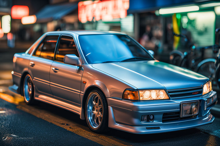 Side view of parked Nissan Cefiro JDM parked outside a Japa... by ...