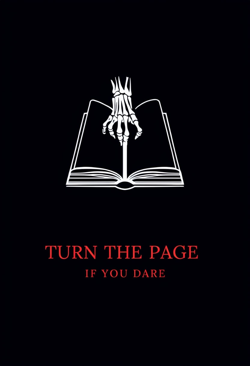Ominous Minimalist Horror Literature Invitation Poster