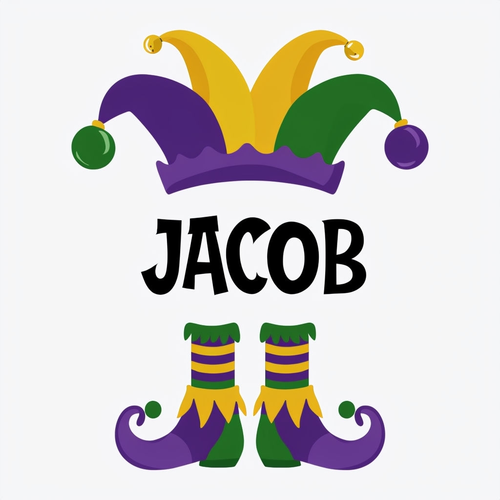 Festive Mardi Gras Jester Hat and Elf Shoes Design Mug