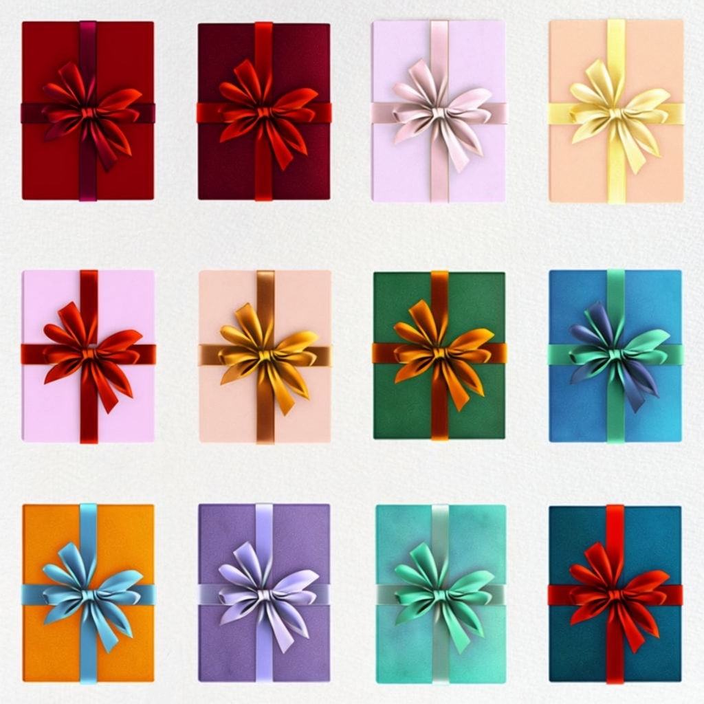 Vibrant Gift Wrapping Grid Pattern Art for Festive Celebrations Poster