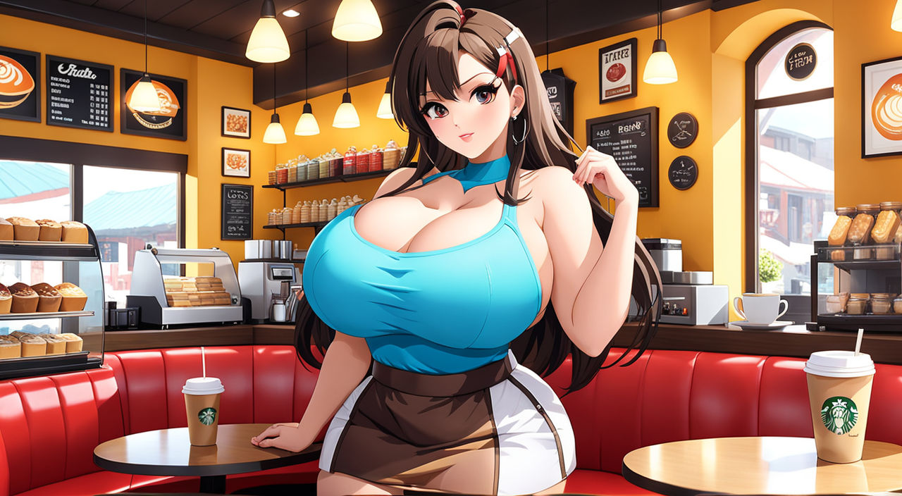 Anime Girl with big breasts