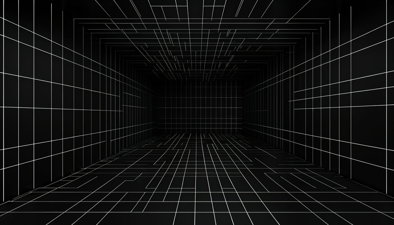 Futuristic Minimalist Black and White Interior Design Background Virtual Backgrounds