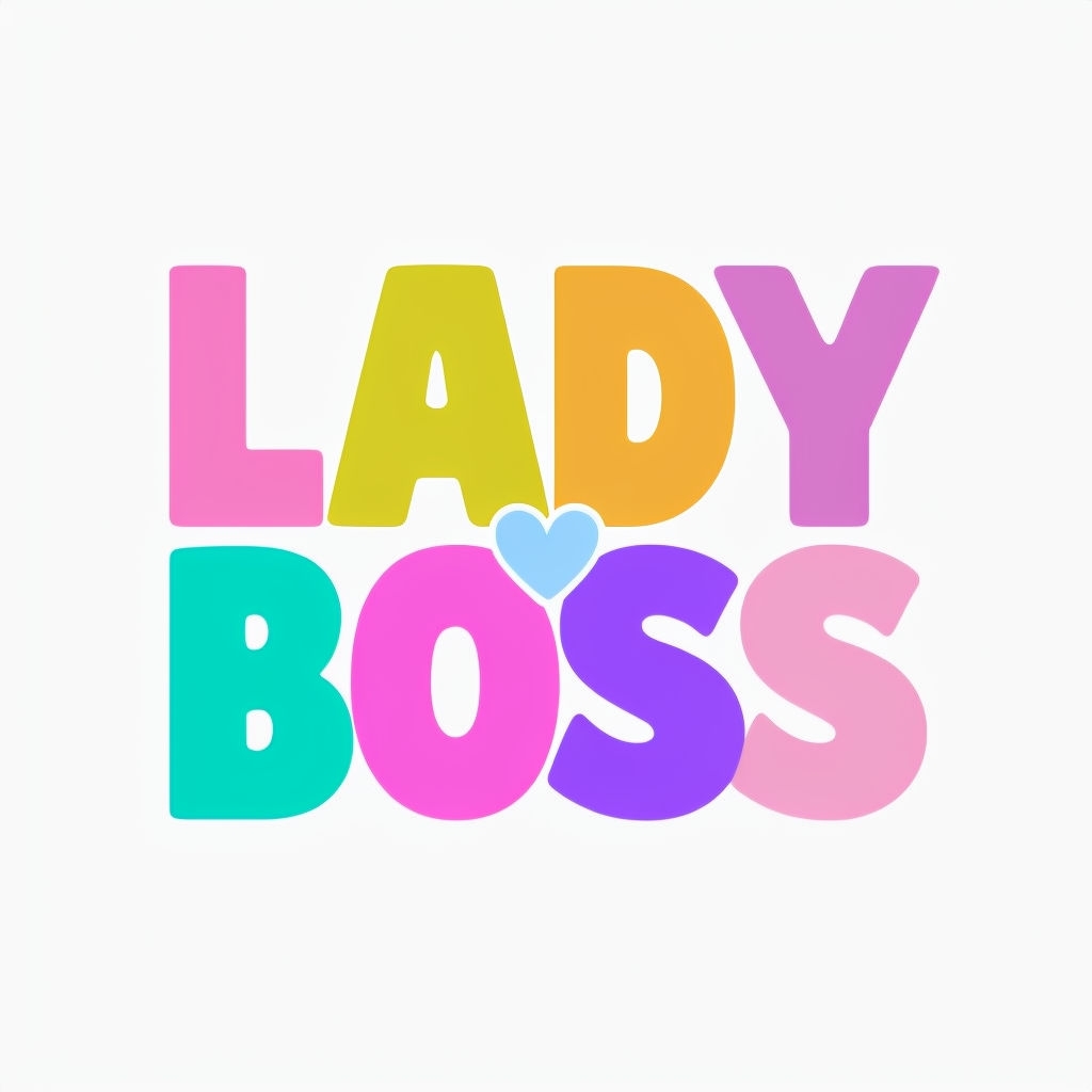 Colorful Lady Boss Empowering Typography T-Shirt