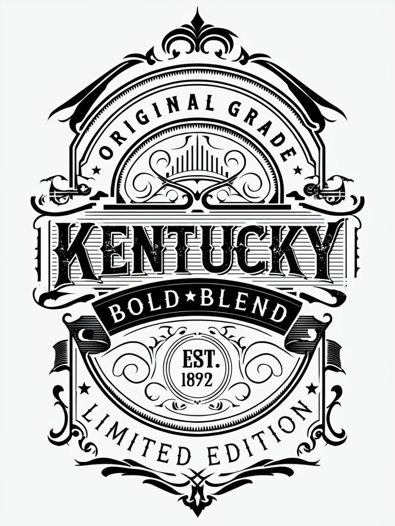 Vintage Kentucky Fine Grade Label Design T-Shirt