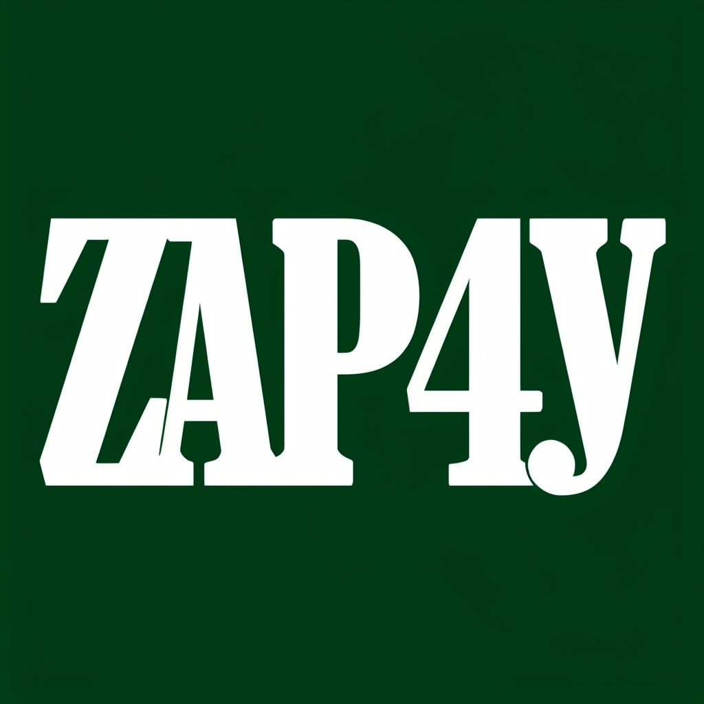 Bold ZAP4y Graphic Design on Forest Green T-Shirt
