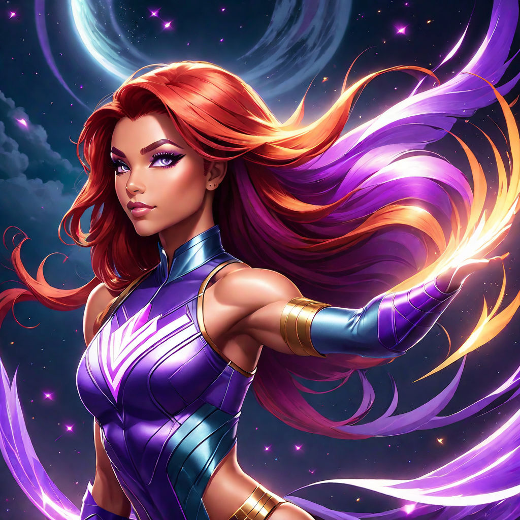 starfire from New Titans DC Comics