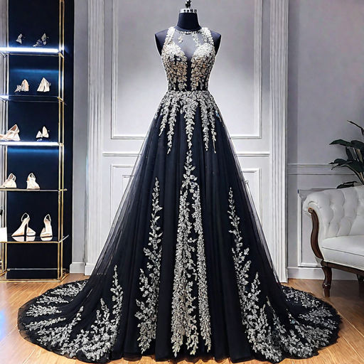 Full shining beautiful long shining stylish net ball gown by Muhammad
