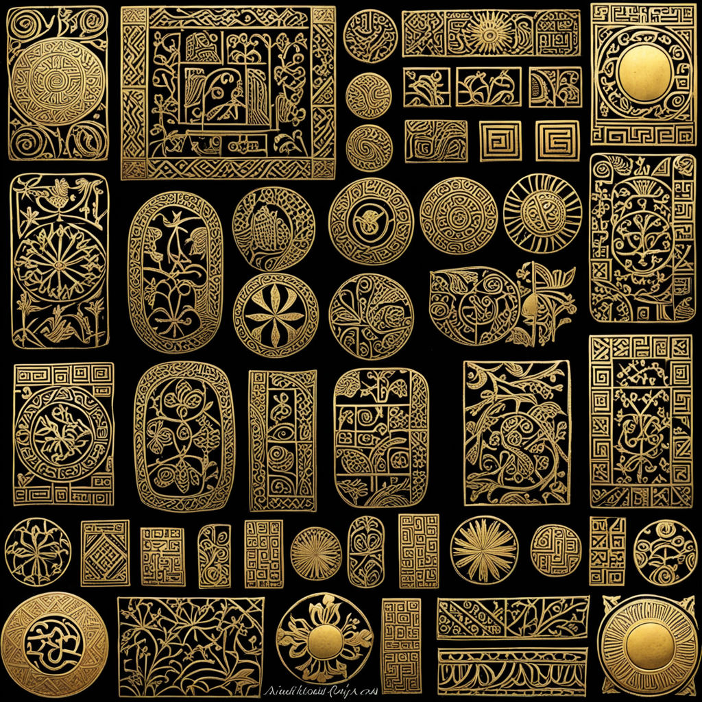 Dacian gold tablets Sinaia Geometric Patterns by Renato Popovic ...