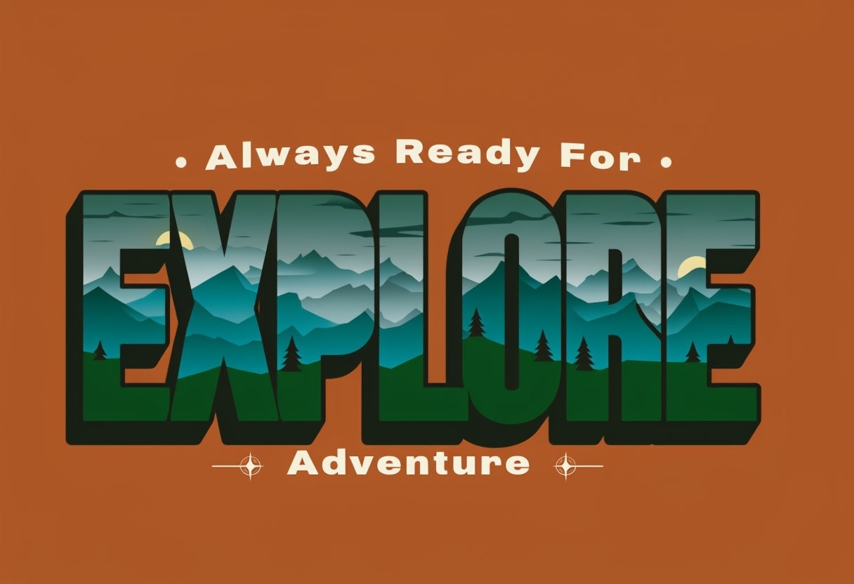 Bold Retro Explore Adventure National Park Poster