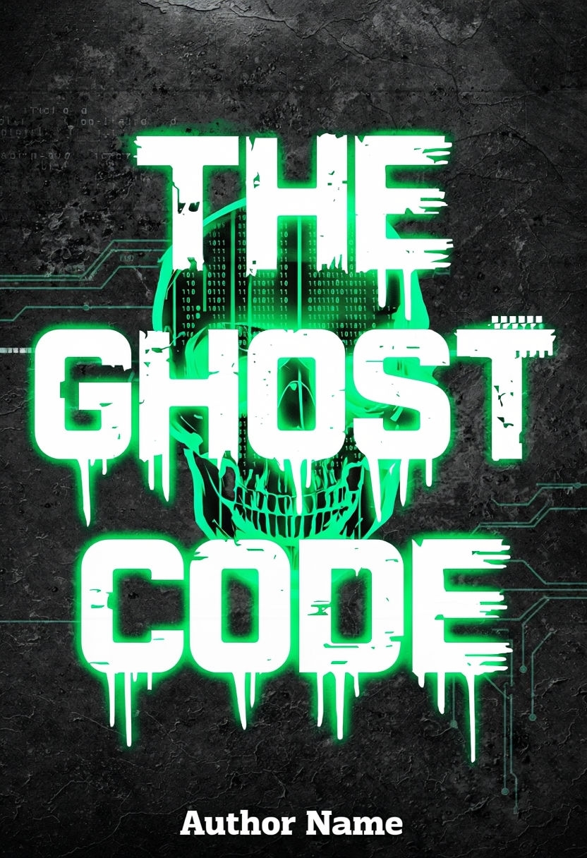 The Ghost Code Ominous Cyber-Thriller EBook Cover Design