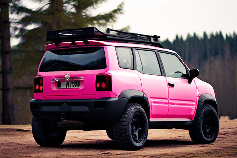 Fiat panda 4x4 2025 full modified pink colours back side by Abdullah ...