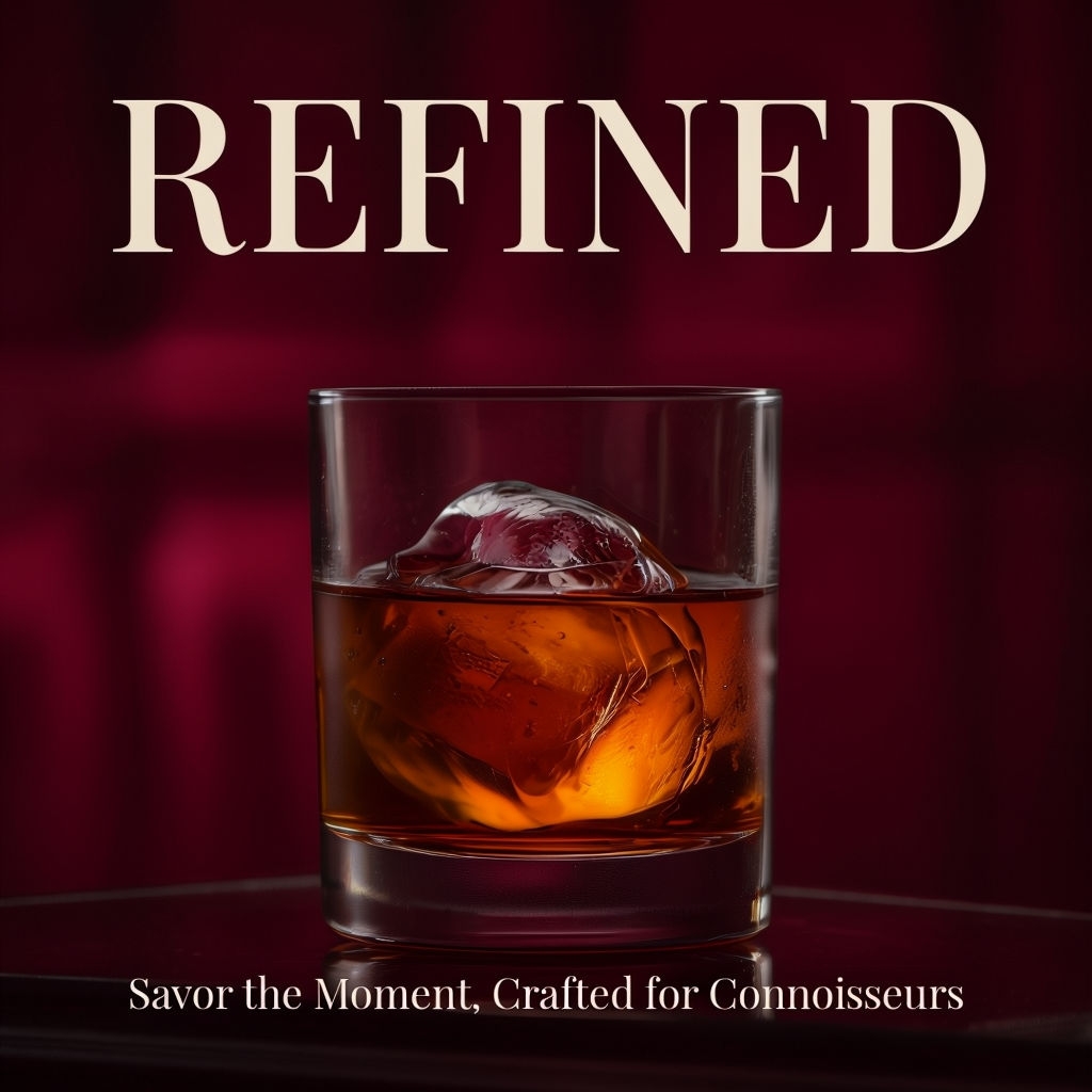 Refined Whiskey Experience with Elegant Design and Atmosphere Ads