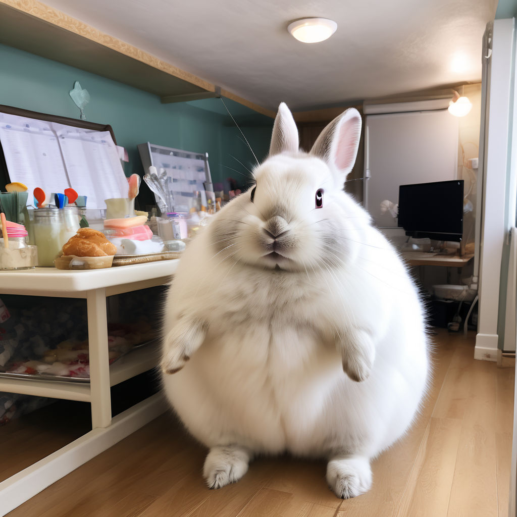 A cute rabbit who became obese by 타마 - Playground