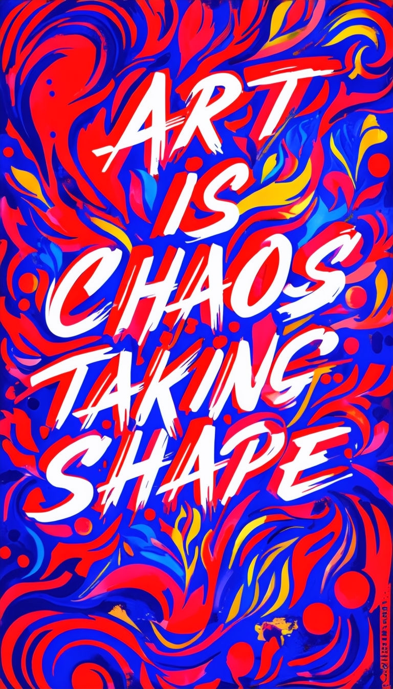 Vibrant Expressionist Art Is Chaos Taking Shape Poster